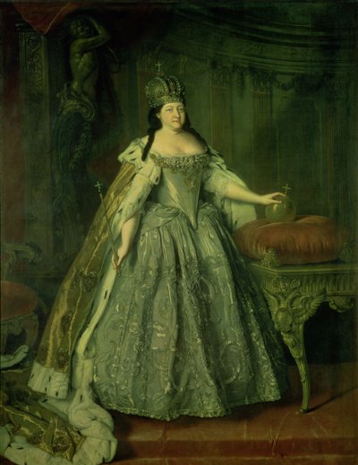 Retrato de la Emperatriz Anna Ivanovna (1693-1740) 1730 de Louis Caravaque
